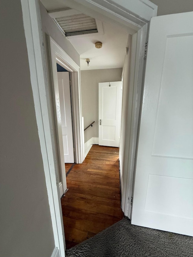 1678 Minnehaha Ave E, Saint Paul, MN 55106 - hall with wood-type flooring and an upstairs landing