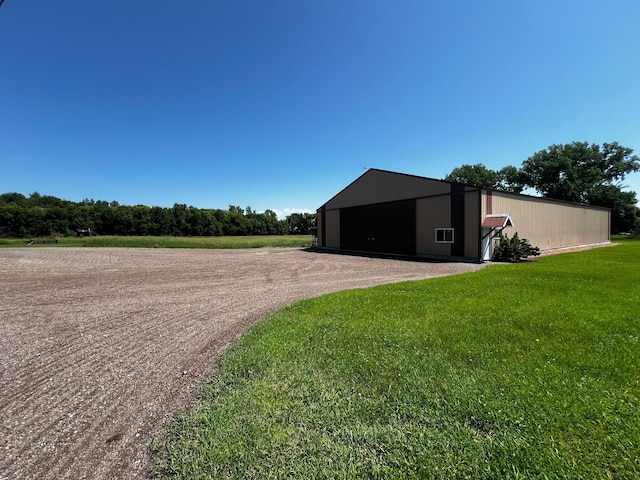 4095 125th St SE, Granite Falls, MN 56241 - view of pole building featuring a yard