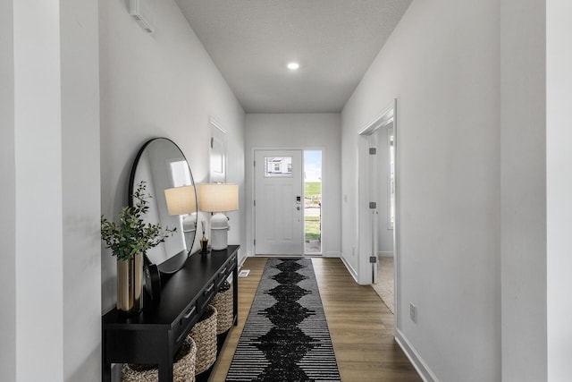 1959 Tamarack Rd, Carver, MN 55315 - entrance foyer with wood finished floors and recessed lighting