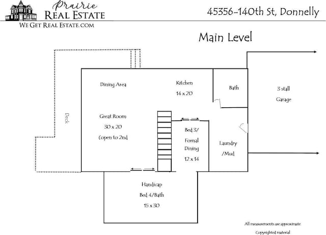 45356 140th St, Swan Lake Twp, MN 56235 - view of property floor plan