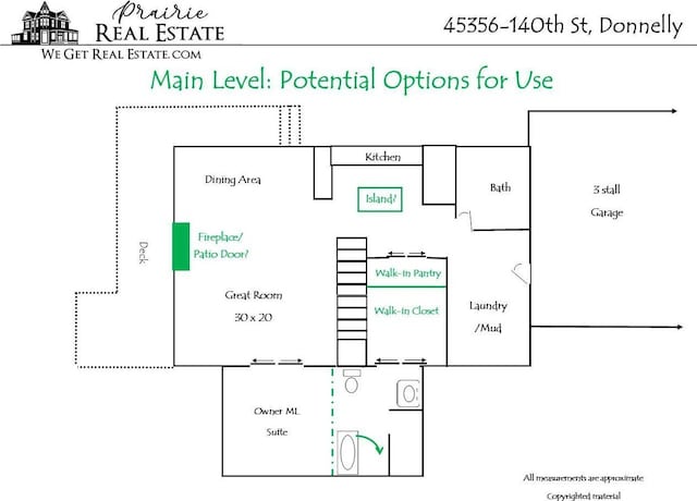 45356 140th St, Swan Lake Twp, MN 56235 - view of floor plan / room layout