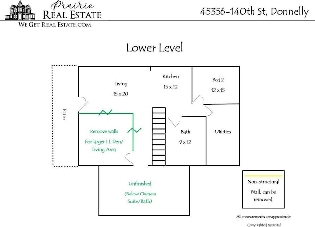 45356 140th St, Swan Lake Twp, MN 56235 - view of room layout