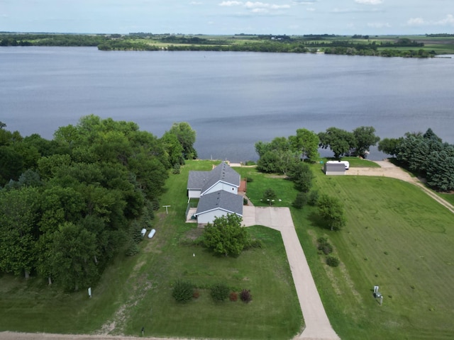 45356 140th St, Swan Lake Twp, MN 56235 - aerial view of property and surrounding area with a large body of water