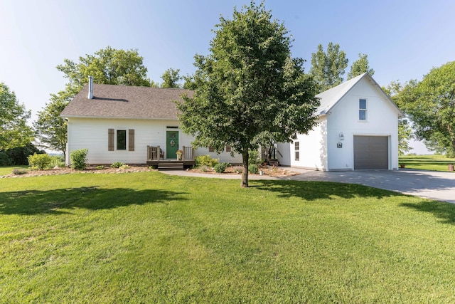 18377 County Highway 25, Fergus Falls, MN 56537 - view of front of house with a front yard and concrete driveway