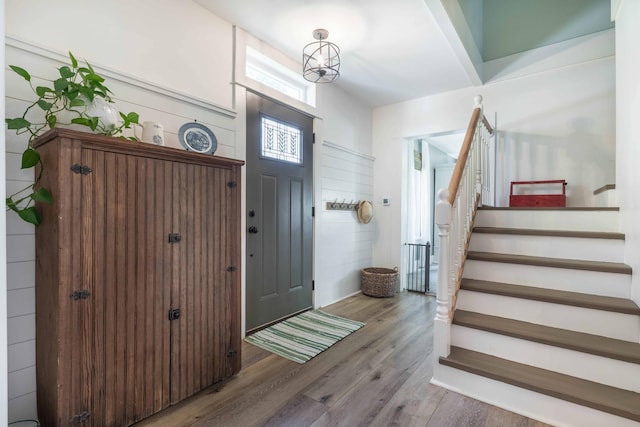 18377 County Highway 25, Fergus Falls, MN 56537 - foyer with stairway and wood finished floors