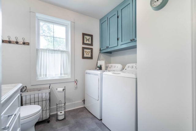 18377 County Highway 25, Fergus Falls, MN 56537 - laundry area featuring washing machine and dryer and baseboards