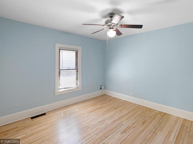 3201 Xenwood Ave S, Saint Louis Park, MN 55416 - empty room featuring ceiling fan and hardwood / wood-style flooring