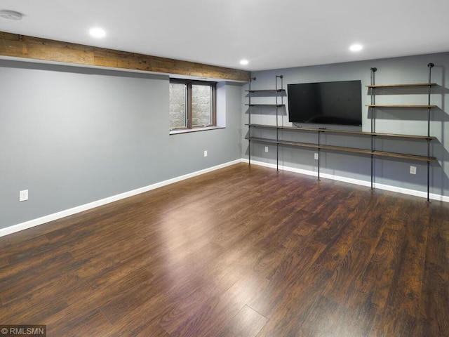 3201 Xenwood Ave S, Saint Louis Park, MN 55416 - below grade area with wood finished floors and recessed lighting