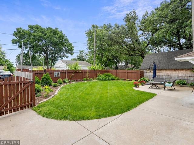 3201 Xenwood Ave S, Saint Louis Park, MN 55416 - fenced backyard with a patio area