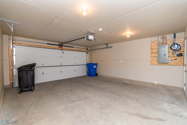 1449 68th Ave S, Fargo, ND 58104 - garage with electric panel and a garage door opener