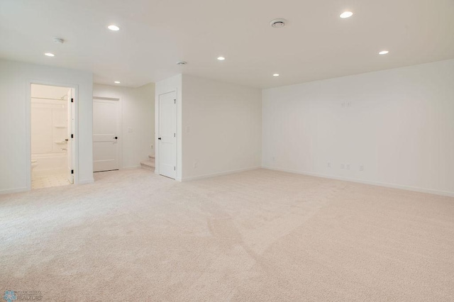 419 Reese Way, Mapleton, ND 58059 - spare room with recessed lighting and light colored carpet