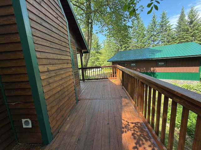 40257 Elbow Lake Store Rd, Round Lake N Twp, MN 56589 - view of wooden deck