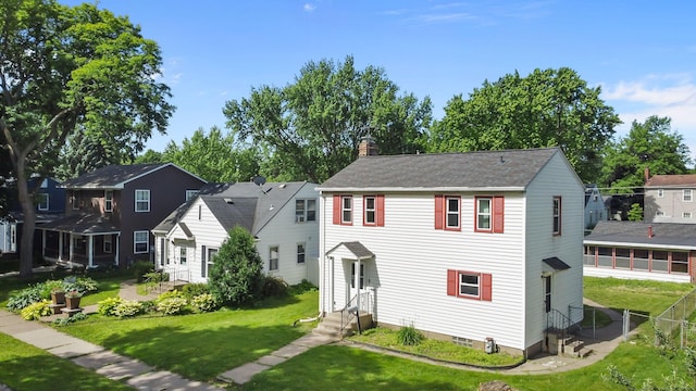 1289 Galtier St, Saint Paul, MN 55117 - view of front of property featuring entry steps and a chimney
