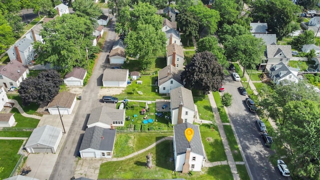 1289 Galtier St, Saint Paul, MN 55117 - aerial overview of property's location featuring nearby suburban area