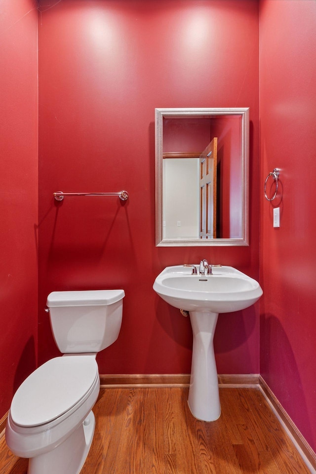 343 Waycliffe Dr N, Wayzata, MN 55391 - half bath with wood finished floors and baseboards