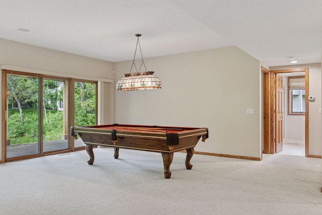 343 Waycliffe Dr N, Wayzata, MN 55391 - rec room with light carpet and pool table