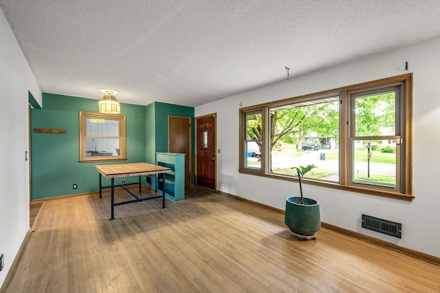 6121 Trinity Dr NE, Fridley, MN 55432 - dining room with light wood-style flooring and a textured ceiling