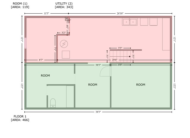 6121 Trinity Dr NE, Fridley, MN 55432 - view of property floor plan
