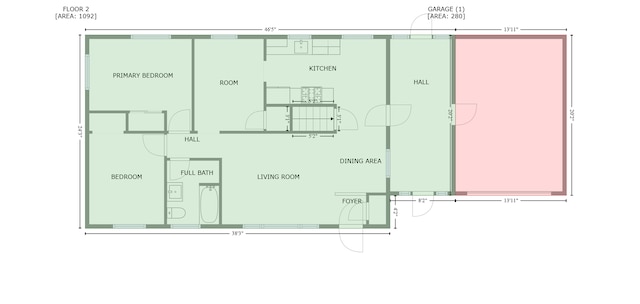 6121 Trinity Dr NE, Fridley, MN 55432 - view of property floor plan
