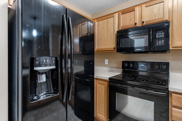 6226 Maclynn Ave NE, Otsego, MN 55301 - kitchen with black appliances, light countertops, and light brown cabinetry