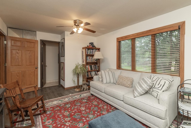1163 Edgcumbe Rd Unit 1163, Saint Paul, MN 55105 - living room with wood finished floors and a ceiling fan