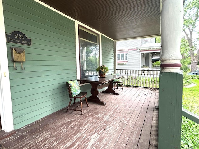 3128 Portland Ave, Minneapolis, MN 55407 - view of wooden porch