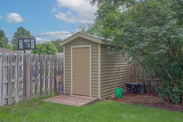 1016 26th Ave N, Saint Cloud, MN 56303 - view of shed with a fenced backyard