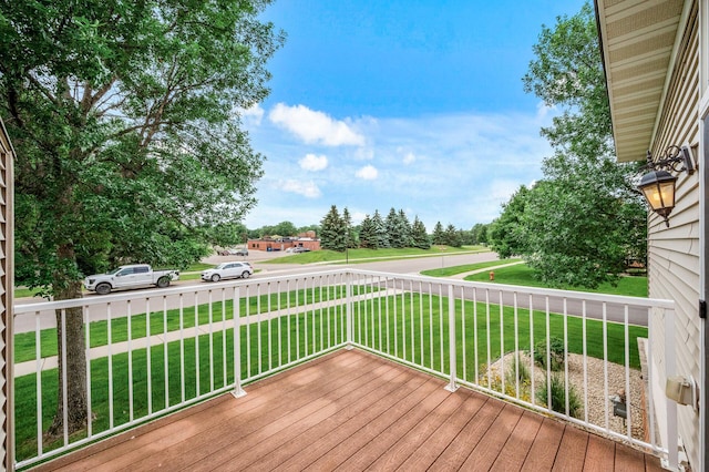 20060 Heritage Dr, Lakeville, MN 55044 - wooden terrace featuring a lawn