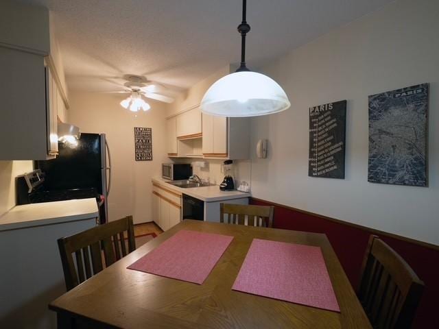 2720 Dale St N Unit C206, Roseville, MN 55113 - dining space with a ceiling fan