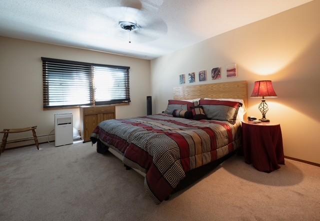 2720 Dale St N Unit C206, Roseville, MN 55113 - bedroom with carpet flooring and ceiling fan