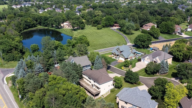 18658 Ponderosa Ct, Eden Prairie, MN 55347 - aerial view of residential area featuring a nearby body of water