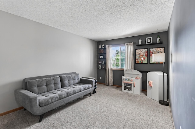 14220 Avalon Path Unit 1102, Rosemount, MN 55068 - sitting room featuring carpet floors and a textured ceiling