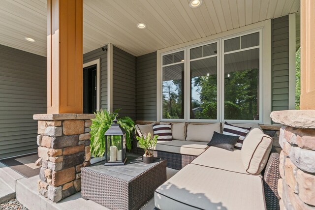 29680 Hidden Forest Blvd, Chisago City, MN 55013 - view of patio with an outdoor living space