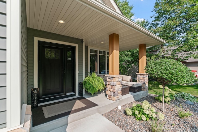 29680 Hidden Forest Blvd, Chisago City, MN 55013 - view of exterior entry featuring a porch