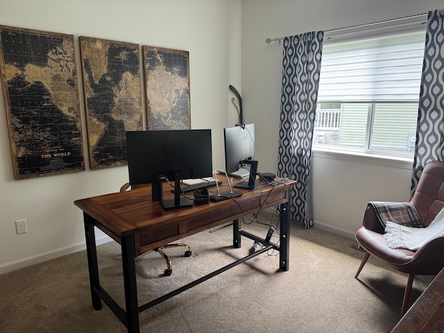 29680 Hidden Forest Blvd, Chisago City, MN 55013 - office area featuring carpet flooring and baseboards
