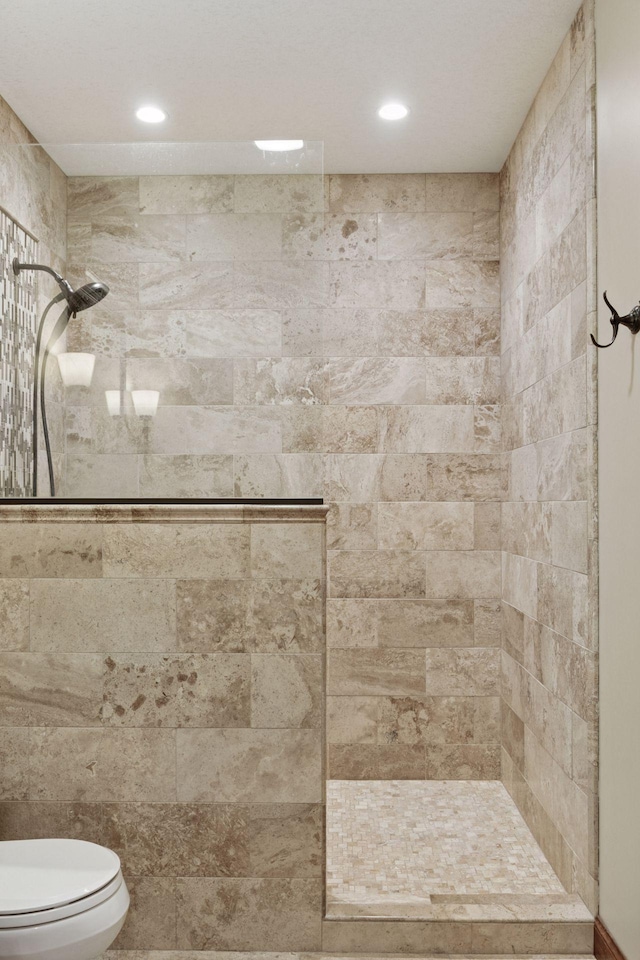4584 162nd Ln NW, Andover, MN 55304 - full bathroom featuring a tile shower and recessed lighting