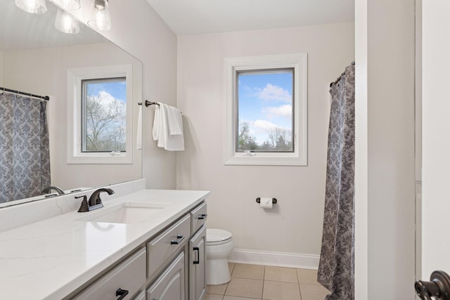 4584 162nd Ln NW, Andover, MN 55304 - full bath featuring vanity, tile patterned floors, and curtained shower