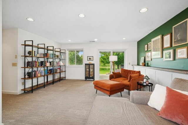 409 Birch Ave NW, Saint Michael, MN 55376 - carpeted living area with recessed lighting