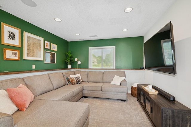 409 Birch Ave NW, Saint Michael, MN 55376 - living room featuring recessed lighting and carpet floors