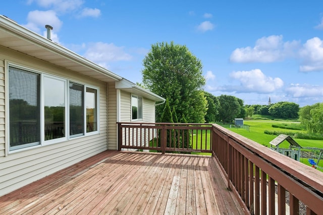 409 Birch Ave NW, Saint Michael, MN 55376 - deck featuring a lawn