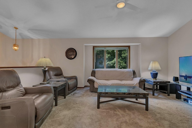 104 9th Ave N, Sartell, MN 56377 - carpeted living area featuring ceiling fan