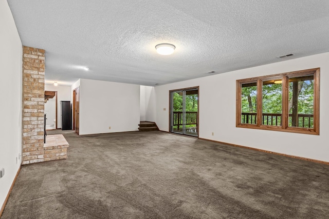 1267 Nursery Hill Ln, Arden Hills, MN 55112 - carpeted spare room with stairway and a textured ceiling