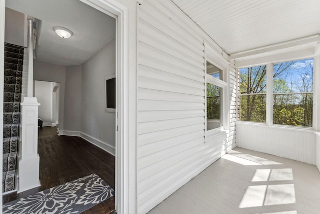 201 Genesee St, Saint Paul, MN 55117 - unfurnished sunroom with arched walkways