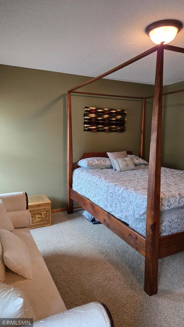 2460 119th Ct NE Unit D, Blaine, MN 55449 - carpeted bedroom with a textured ceiling