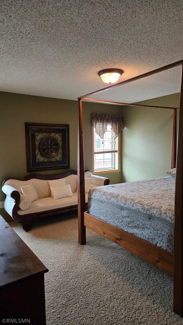 2460 119th Ct NE Unit D, Blaine, MN 55449 - carpeted bedroom featuring a textured ceiling