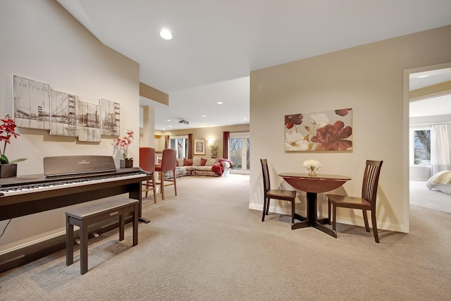 780 Virginia Shores Cir, Excelsior, MN 55331 - dining space with light colored carpet and recessed lighting