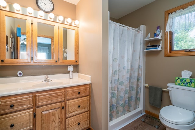 350 3rd St NE, Mcintosh, MN 56556 - bathroom featuring vanity and a shower with curtain