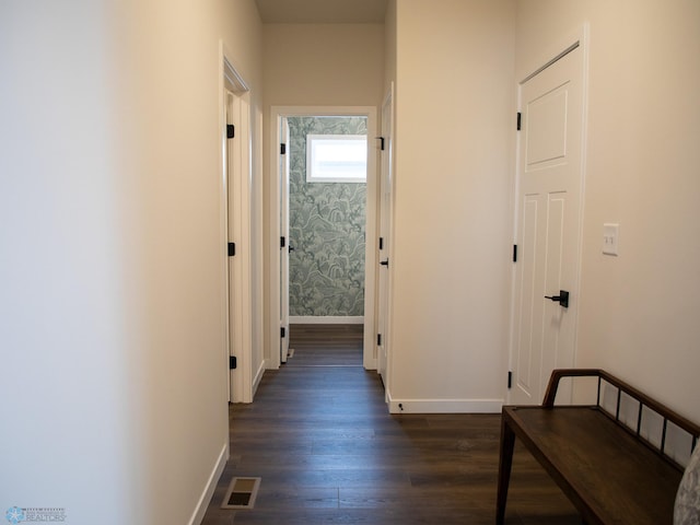 1449 66th Ave S, Fargo, ND 58104 - hall with baseboards and dark wood finished floors
