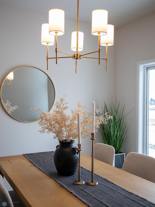 1449 66th Ave S, Fargo, ND 58104 - dining area view of a chandelier