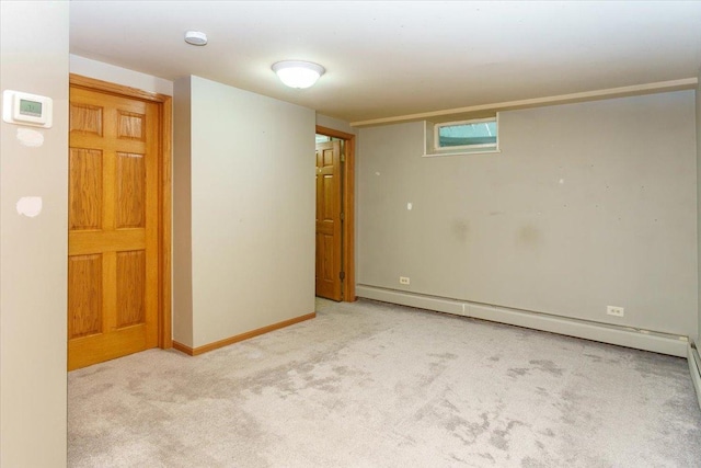 8335 Bush Lake Rd, Bloomington, MN 55438 - spare room featuring carpet, baseboard heating, and a smoke detector